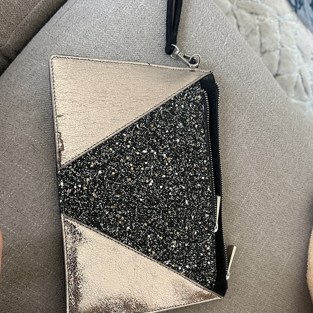 Elegant Black and Gold Clutch
